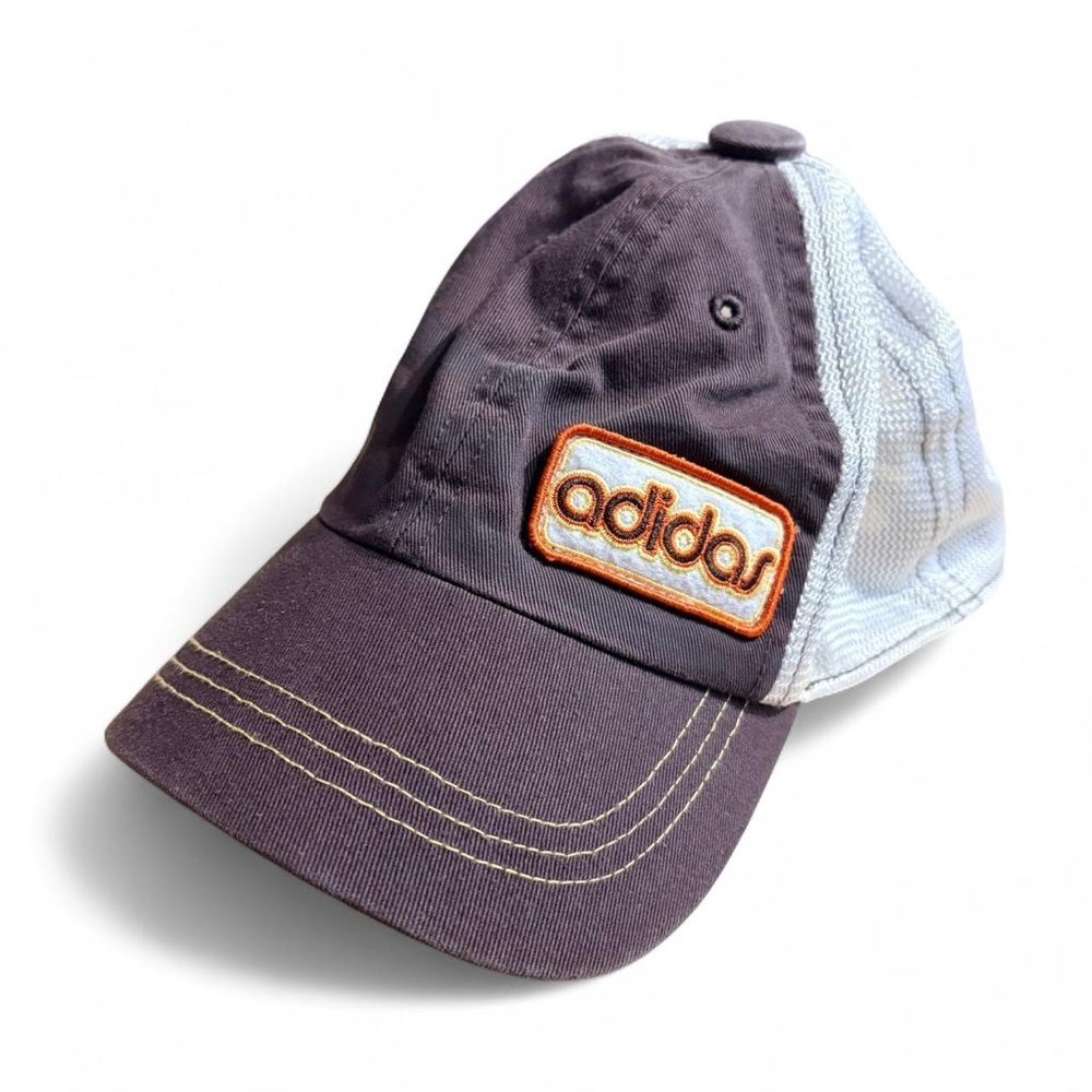 Vintage Adidas Originals Trucker Hat – Brown/Mesh – Adjustable